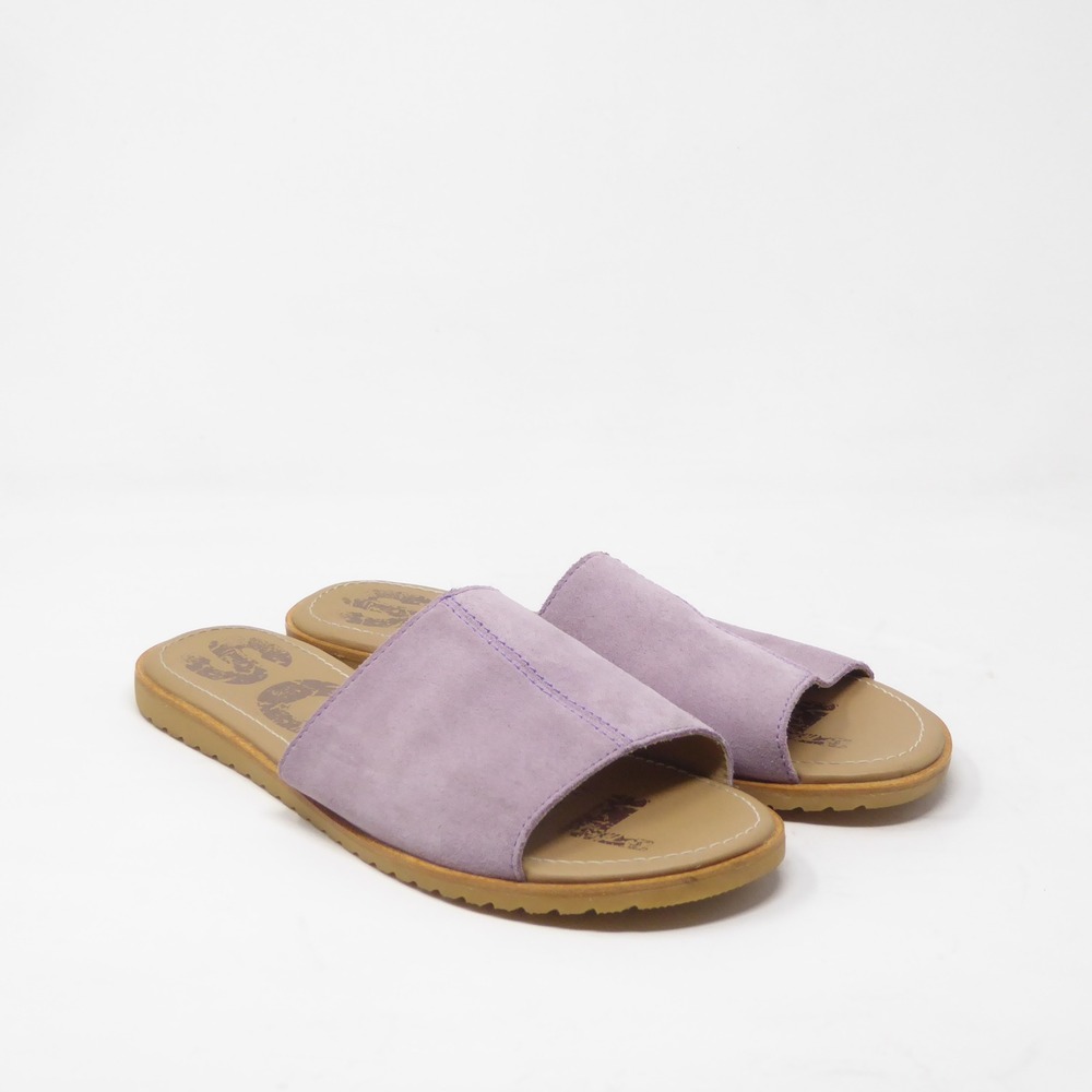 Sorel Womens Ella Slide Sandals Purple Suede NL3526-554 9.5